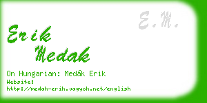 erik medak business card